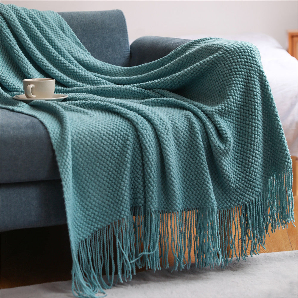 Grid Knitted Blankets
