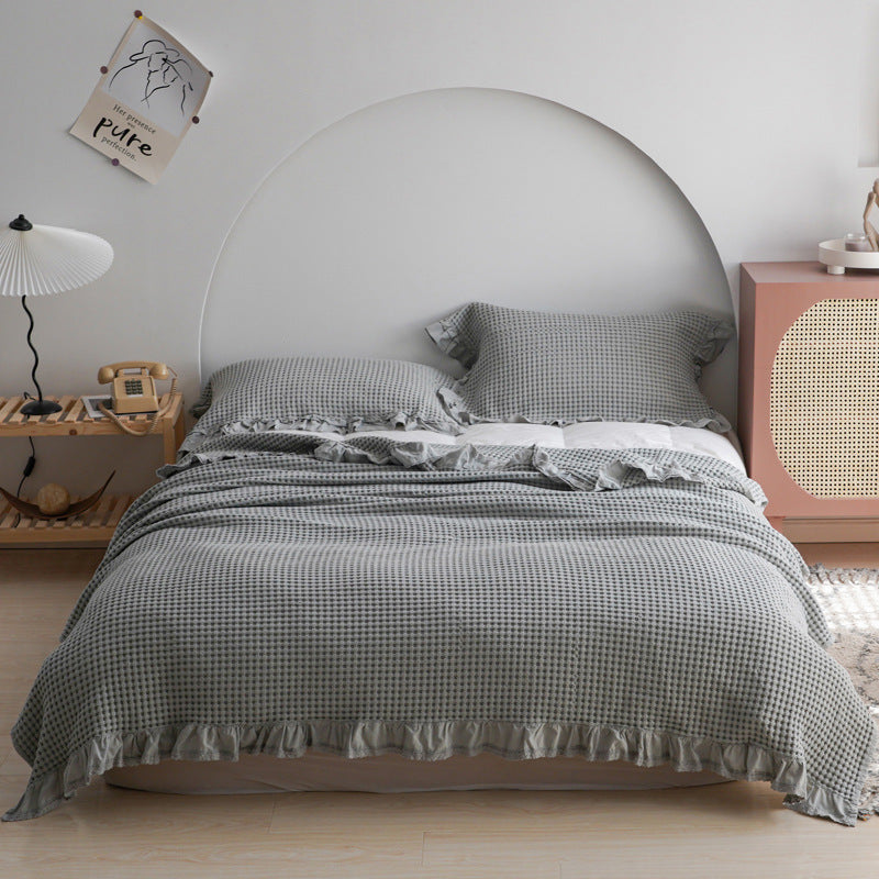 Waffle Plaid Blankets