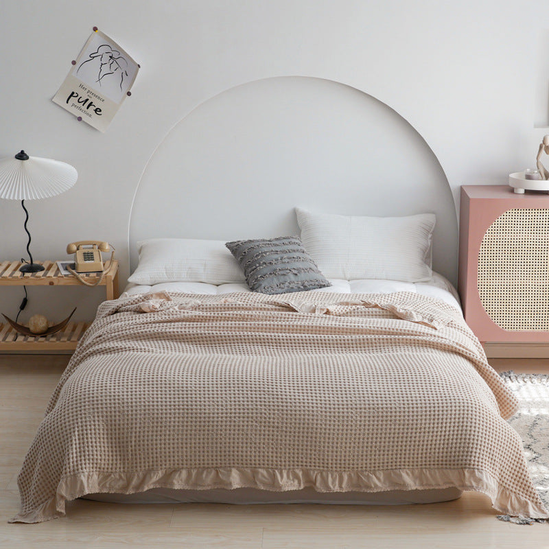 Waffle Plaid Blankets