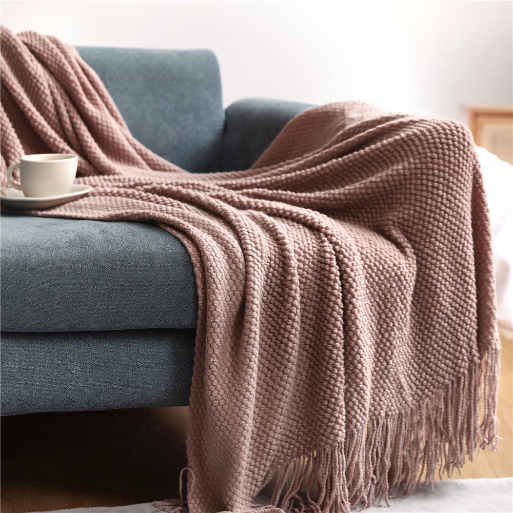 Grid Knitted Blankets