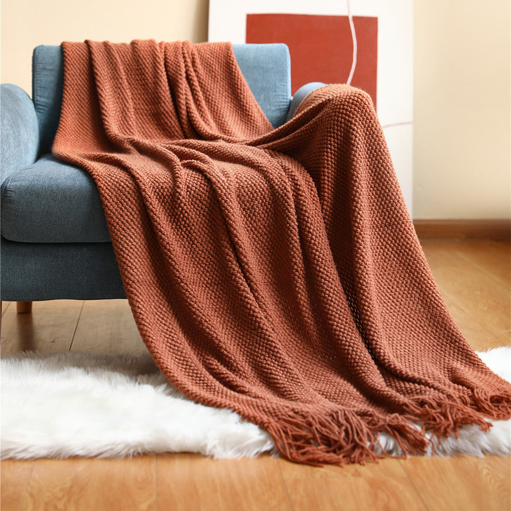 Grid Knitted Blankets