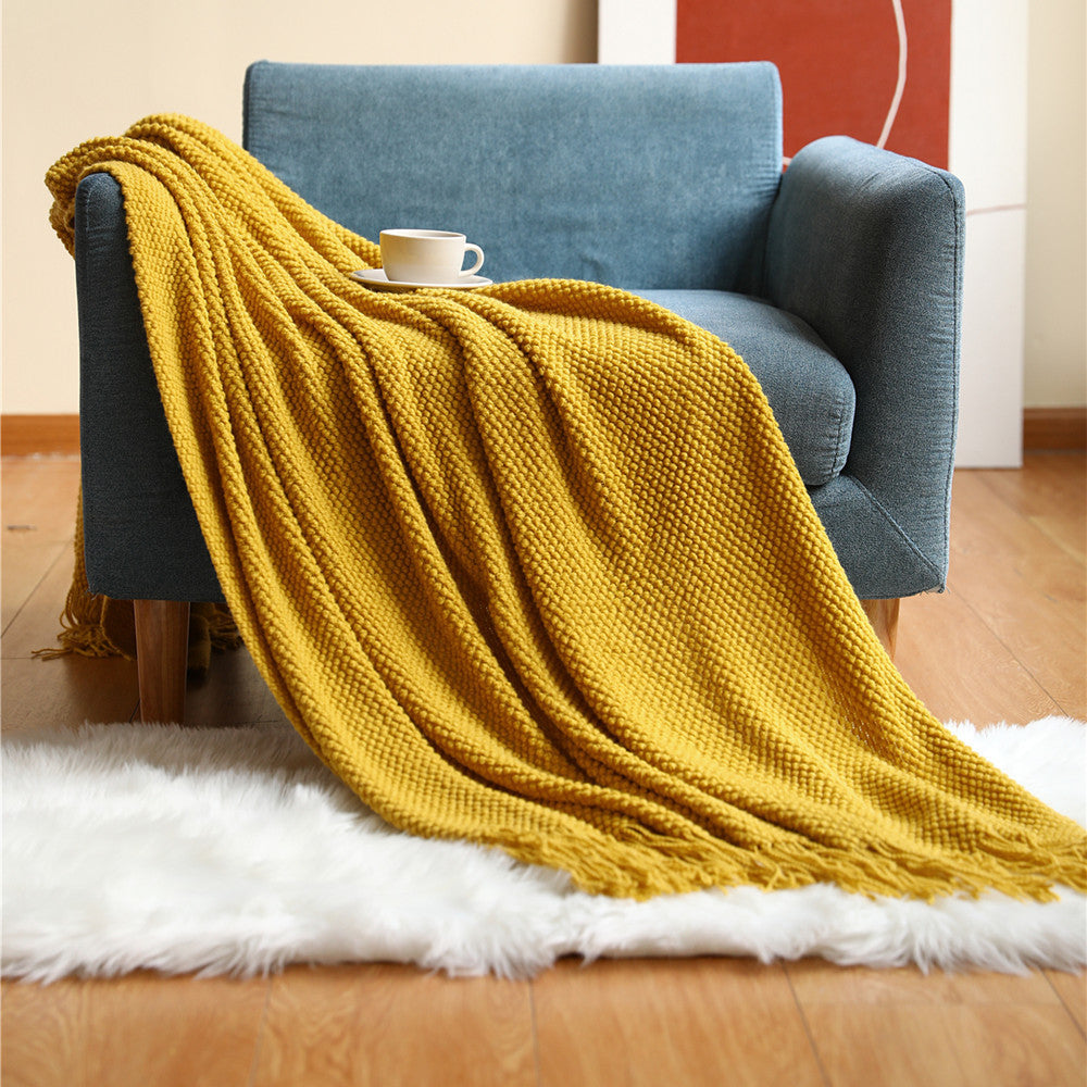 Grid Knitted Blankets