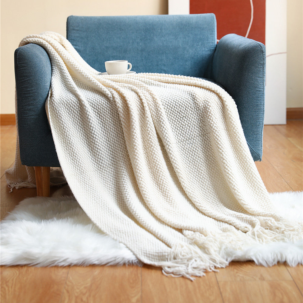 Grid Knitted Blankets