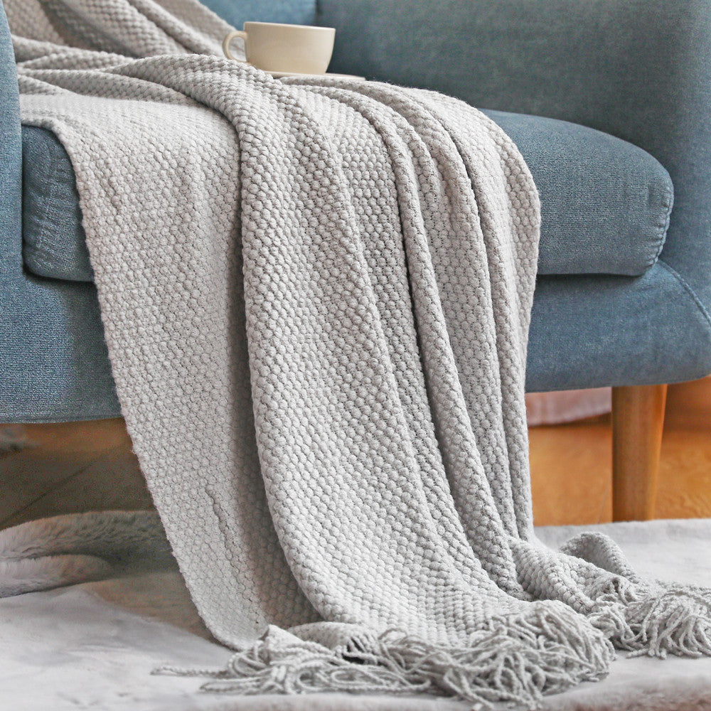 Grid Knitted Blankets